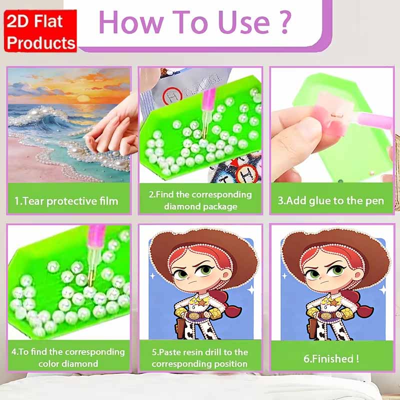 Disney Pearl Painting Trish Toy Story Art Kit Adult Beginner Home Wall Decor Special Shape