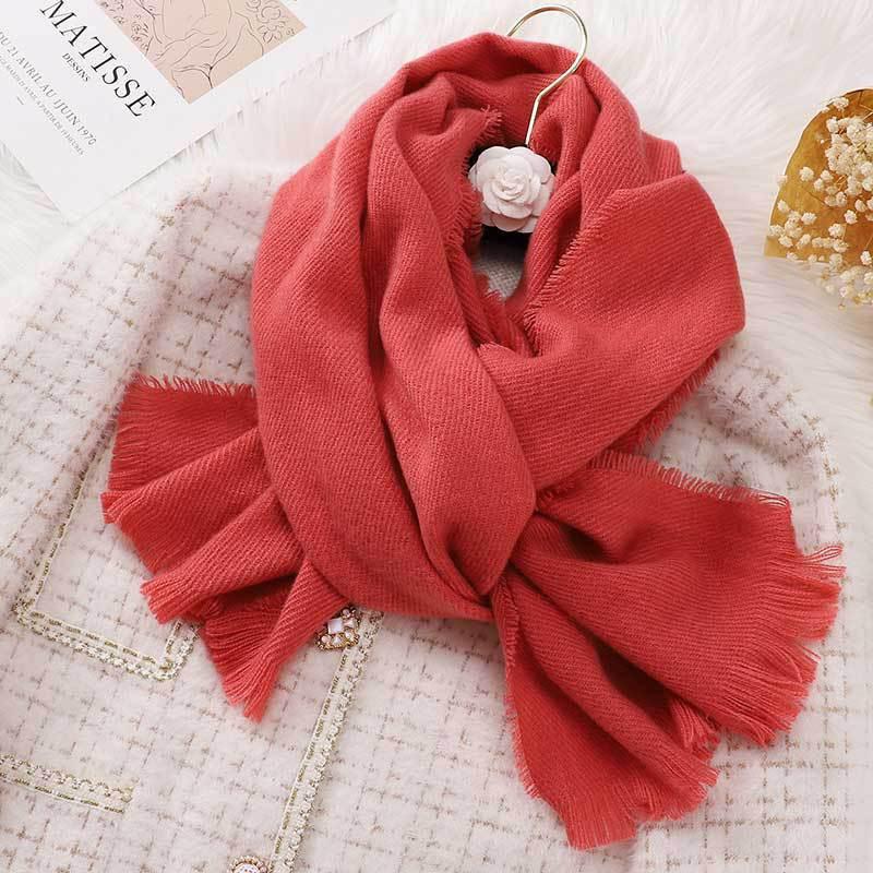 

2024 Клетчатый шарф с кисточками: Унисекс, осень-зима, теплая и стильная для пар и студентов