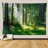 Forest Green Large Wall Tapestry Natural Sunlight Landscape Tapestry Aesthetic Room Decoration Items For Bedroom Living Room