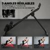 Foldable Abdominal Trainer, LCD Screen, Dual Rail, PVC Foam, Steel Frame, 92 x 41 x 83 cm, Black