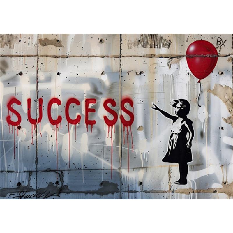 Banksy Chlapec Dívka s balónkem Street Art Plakáty Tisky na plátno Pop Graffiti Art Malba na plátno Cuadros Nástěnné umění Domácí dekorace