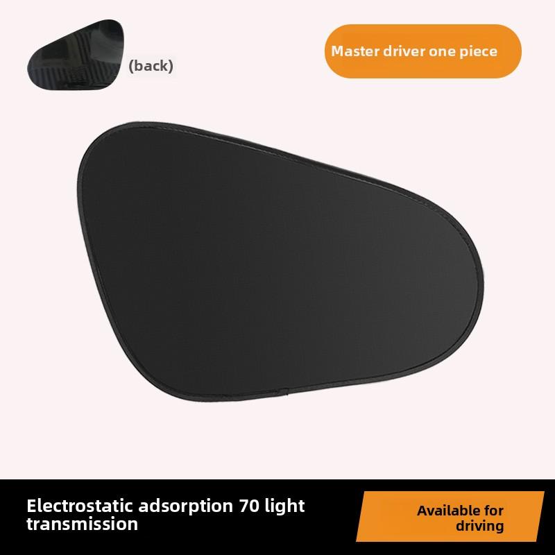 

Car curtains Black Rubber Electrostatic Adsorption Car Sunshade (New) - Side Curtain for Sun Protection Heat Insulation