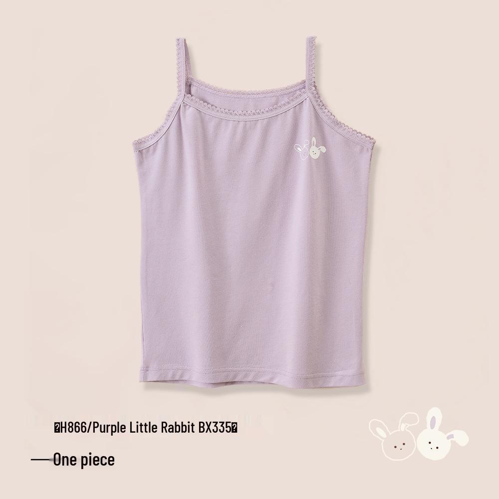 A-Class Summer Pure Cotton Antibacterial Tank Top for Girls and Infants