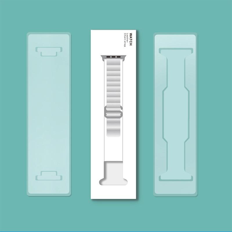 1 Stück Einfache tragbare Riemen-Verpackungsbox Für Apple Watch Armband Verpackungsbox Serie Geeignet für Leder Silikon Nylon Mailänder Boxen