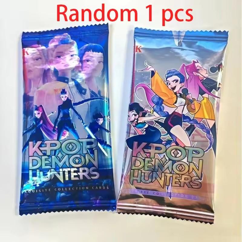 Nuove Carte Collezionabili KPop Demon Hunters 2026, Set di Carte Intercambiabili HUNTR/X con Laser Avanzato, Carte Flash Premium per Ani