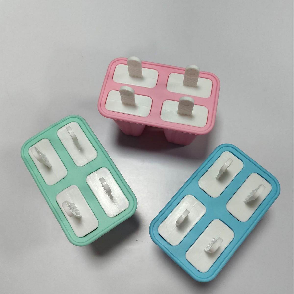 

Silicone Popsicle Mold - 6, 10, 12 Holes, Easy Demold Ice Cream Stick Maker 4-hole mold розы красного