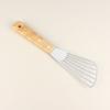 Wooden Handle Fish Frying Shovel Stainless Steel Flipping Frying Spatulas  Cooking