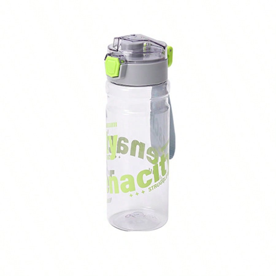 

High value students plastic water cup large capacity men and women fall proof high temperature resistant portable water bottle 0.8L темно-серого