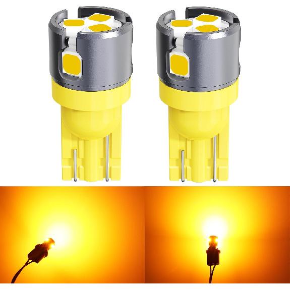 T10 LED Bulbs for Vehicle Map Light 168 194 175 W5W 6-SMD 3030 Chipsets 6000K Super White for License Plate Light Dome Door Courtesy Indicator Side
