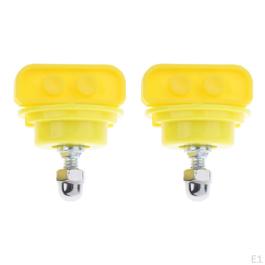 2 stück Hamster Chinchilla Maus Laufrad Dreh Welle Zubehör Gelb