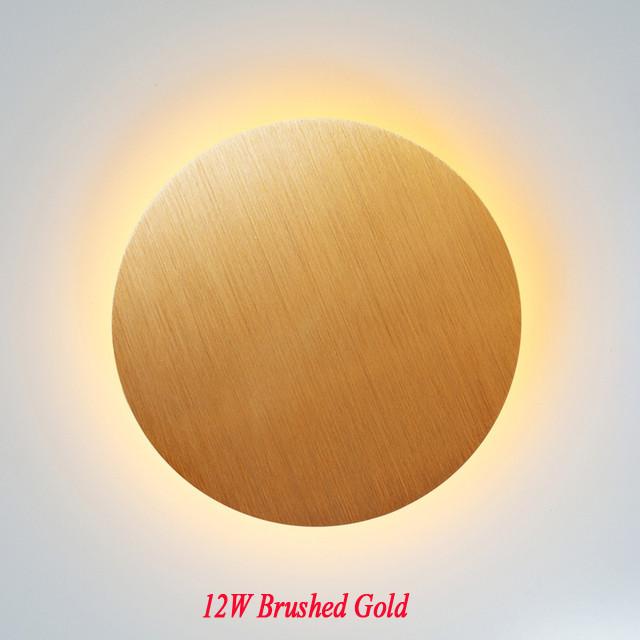 

Светодиодный настенный светильник для помещений, серебристый и золотой алюминий, украшение гостиной, домашнее освещение, светильник для лестницы на чердаке, 12 Вт, AC85-265 В 12w&Cool White(5500-7000K)
