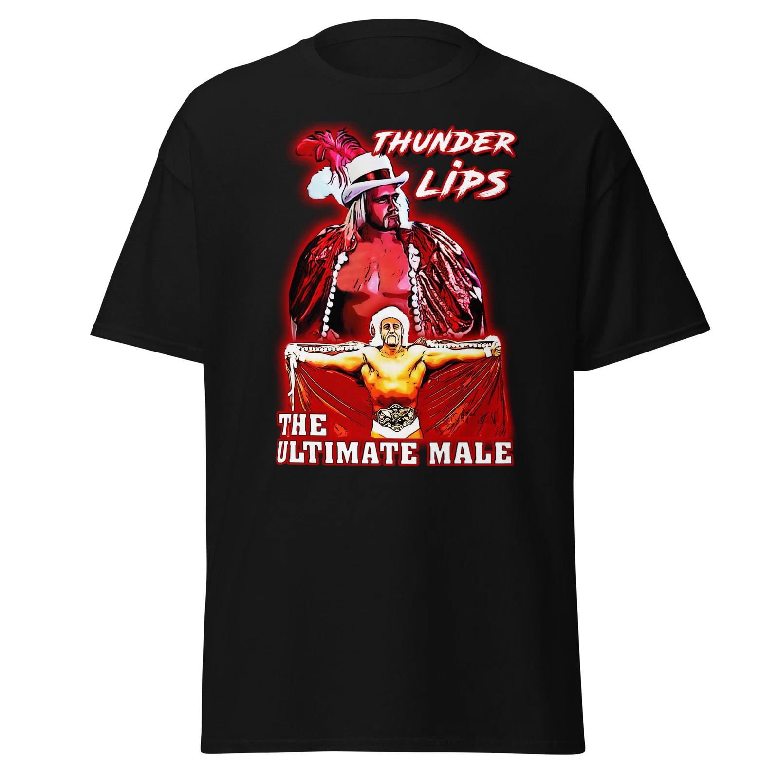 Men s and Women s T-shirts Thunder lips Rocky 3 classic tee 80s movie shirt L