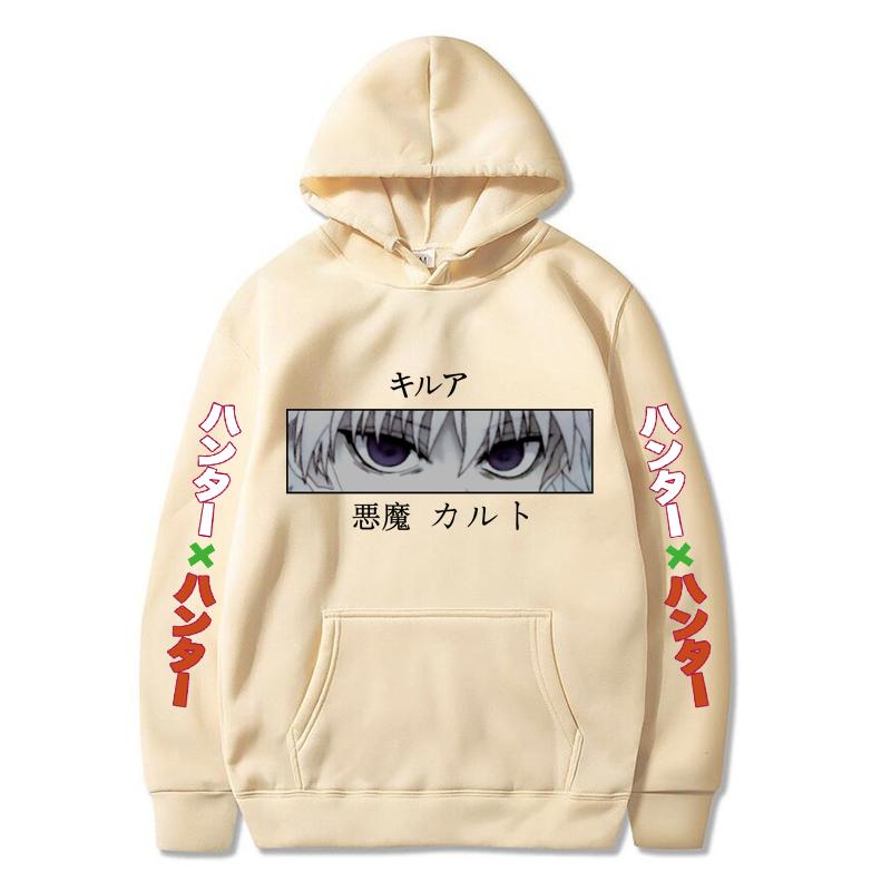 Autumn Winter Hunter Hisoka Kurapika Hoodies Women Killua Zoldyck Devil Eye Sweatshirts Unisex Anime Hxh Hoody Tops