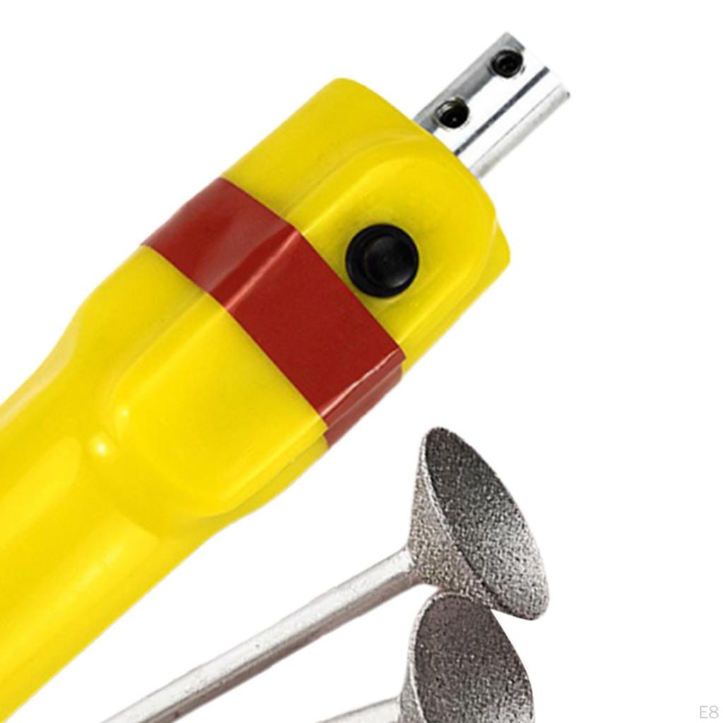 Elektrischer Billardqueue Automatisches Zubehör Reparaturwerkzeug , Gelber Polierer Tragbar