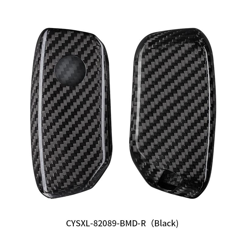 Carbon Fiber Car Key Fob Case For Bmw New 5 7 Series T-Carbon Car Key Cover Auto Interior Accessories