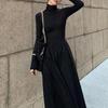 2023 Audrey Hepburn-Inspired Korean Style Slimming Over-the-Knee Spring Dress for Women