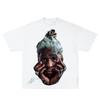Thugger-style Retro Graphic Unisex T-shirt, Classic Retro Celebrity Face Design, Unisex T-shirt.