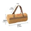 Tent Stakes Storage Bag with Handles Handbag Cylindrical Canvas Multifunctional for