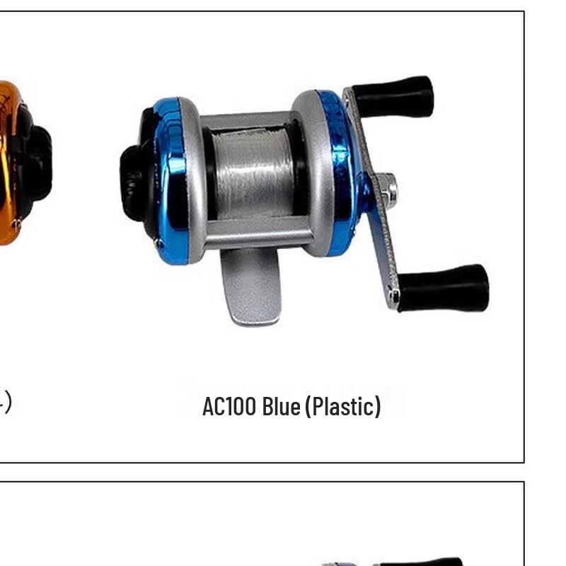 Dequ Mini Ice Fishing Drum Reel