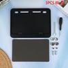 1Pcs Car License Plate Hollow Solid Double-Layer Motorcycle License Plate Frame Carbon Grain Resin License Plate Frame