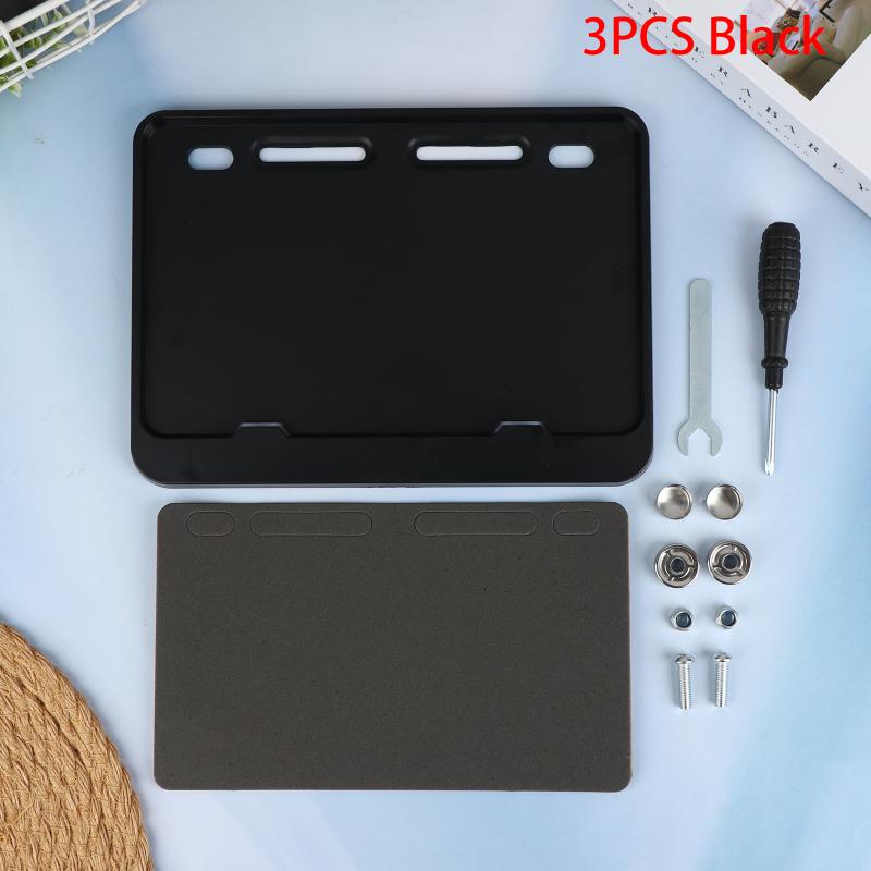 1Pcs Car License Plate Hollow Solid Double-Layer Motorcycle License Plate Frame Carbon Grain Resin License Plate Frame