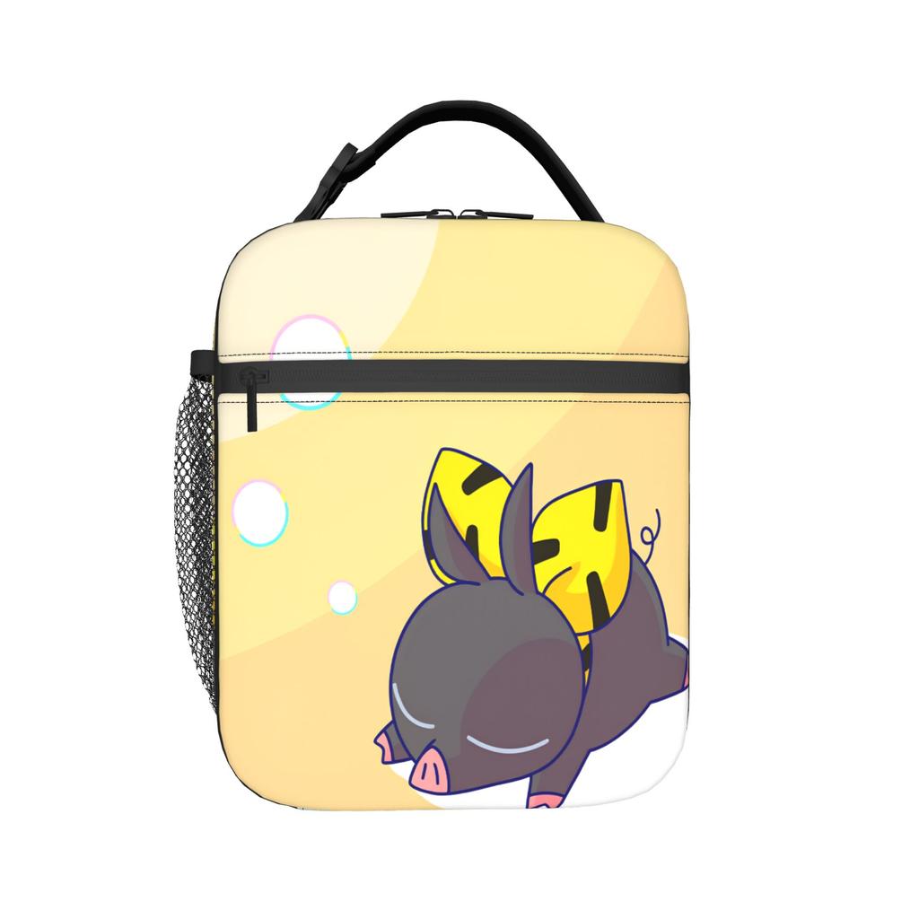 P-chan Ranma 1/2 Lunch Bag  Portable Insulated Lunch Box Men Travel Print Cooler Bag Casual Oxford Tote Food Bags