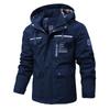 Spring Autumn Men's Windbreaker Hooded Jacket Men's Waterproof Outdoor Sports Soft Shell Coats Clothing Men Hiking Mountain  Jackets