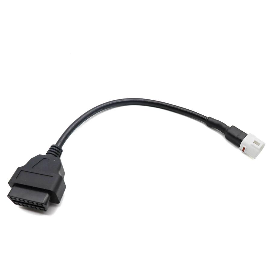 4 Pin to OBD2 OBDII Cable Harness Diagnostic Adapter Connector For Yamaha R1 R6