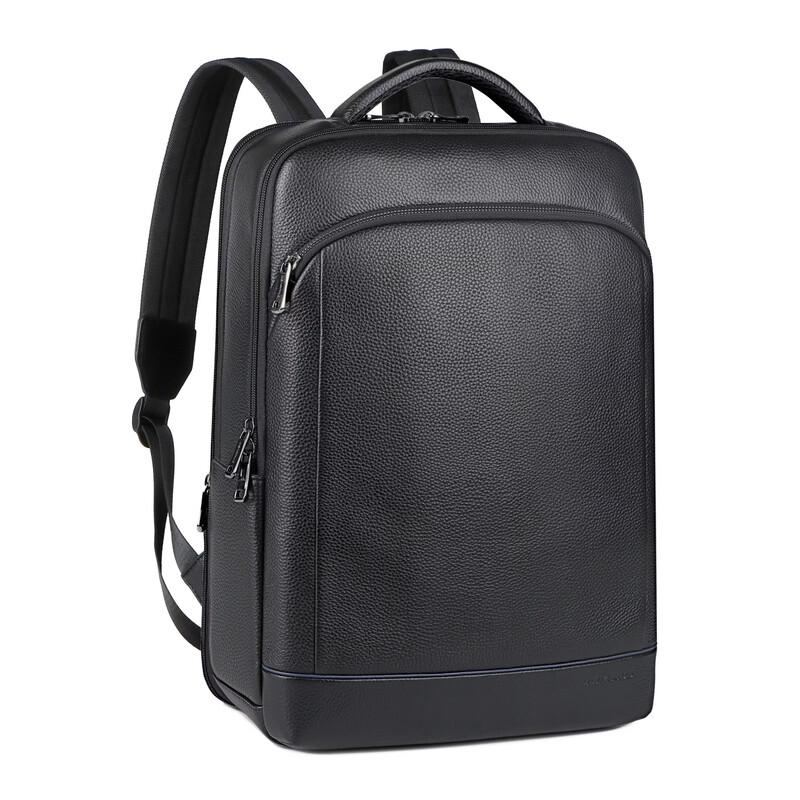 Strolling Through Time First-Layer Cowhide Business Backpack