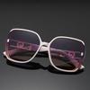 Stylish Women's G Brand Large Frame Sunglasses - Trendy European & American Design with High-End Sun Protection