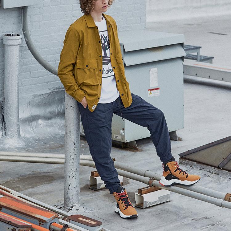 Timberland Kapsa Jednobarevná Ležérní Košilová Bunda Pánská Bunda Guma A44ER-932