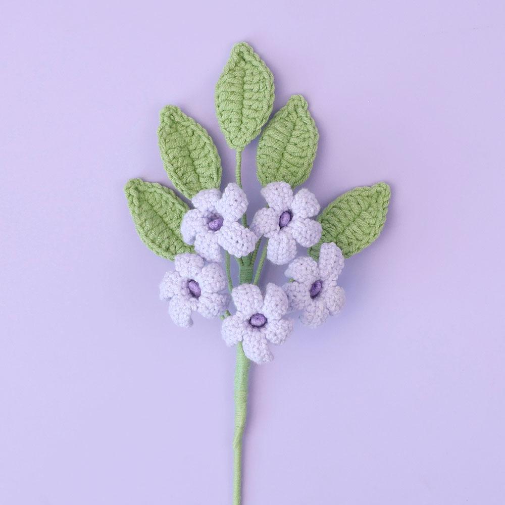 Daphne Odera Crochet Flower Bouquet Creative Handwoven Flower Cute Artificial Flowers Wedding Home Decor Gift