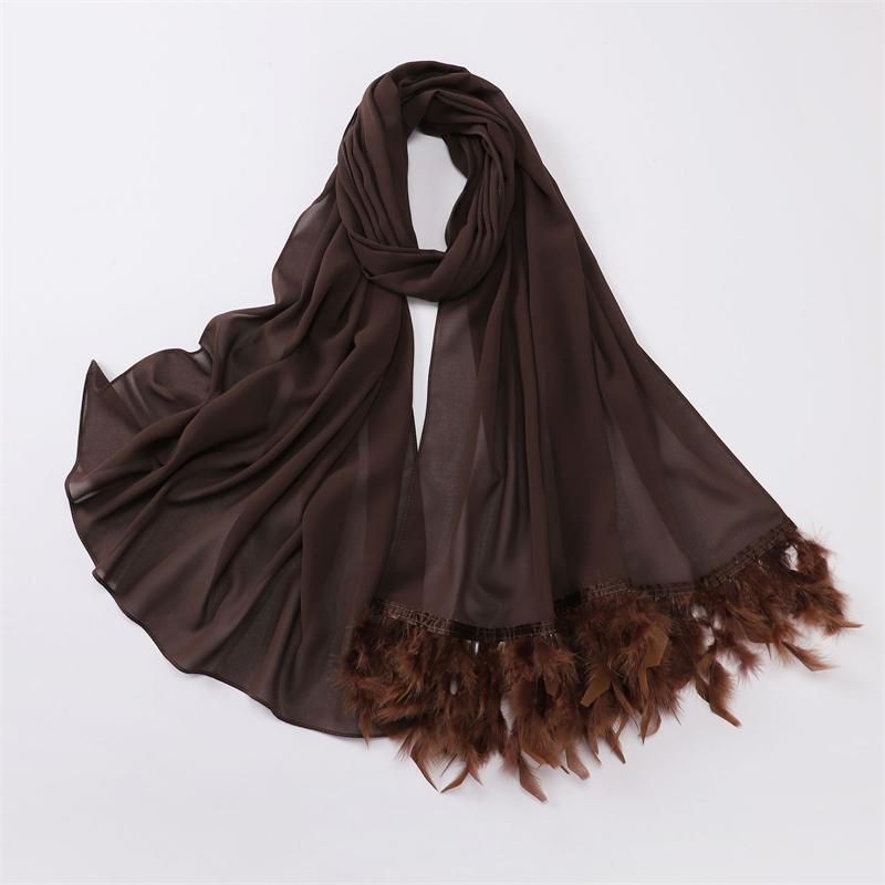 Women Long Solid Muslim Chiffon Hijab Scarf Head Wrap For Female Hijabs Scarves Jersey Hijabs Islamic Turban Headband Shawl