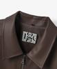Euggen 2Way Pu Minimal Leather Jacket_Brown
