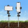 Portable Golf Cart Phone Holder with Landing Pad  Outdoor Ground Spikes Phone Holder for Secure Swaying Recording Analysis
