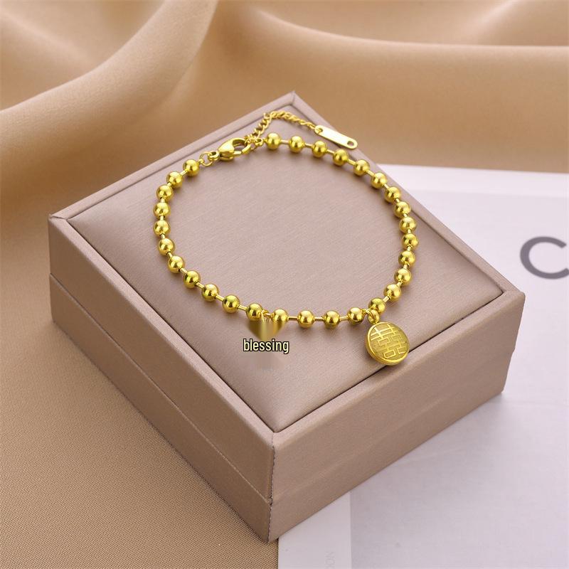 Koreanisches Dongdaemun Titanstahl Damenmode Armband - Edelstahl, High-End, Grenzüberschreitendes Design.