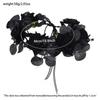 Butterfly Hair Bands Festive Flower Garland Ornament Skull Top Hair Accessories Intricate Artificial Flower Headwear For