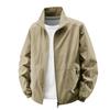 Mens Lightweight Stand Collar Jacket Casual Windproof Nylon Outerwear Daily Wear