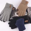 Farbe Vollfinger Mode Herren Fäustlinge Herren Strickhandschuhe Handschuhe Herbst Winter Handschuhe