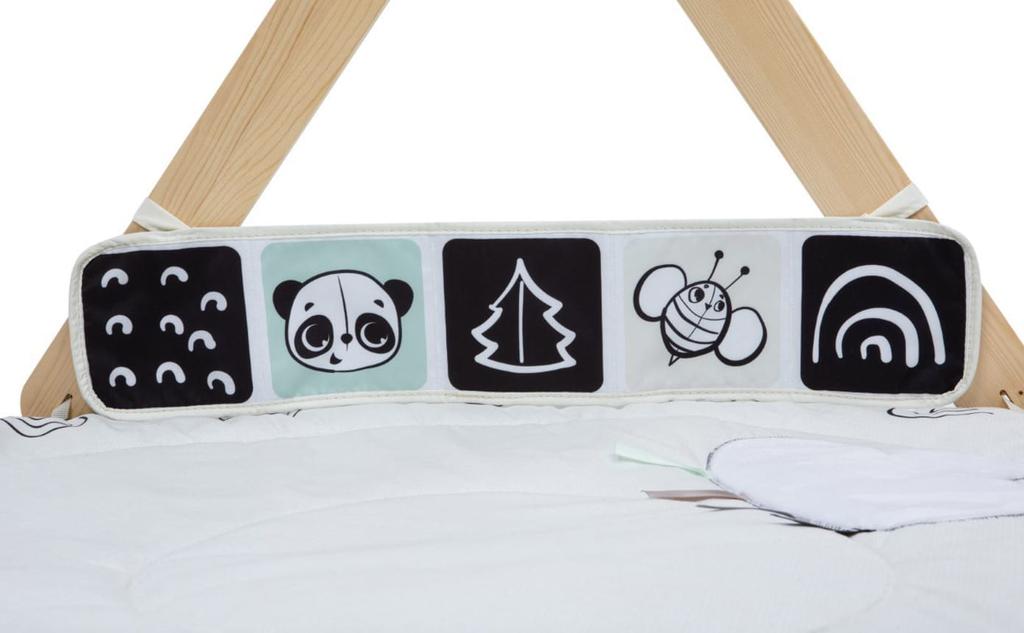 Tiny Love Decor Gymnastics For Baby Educational Mat With Wooden Stand