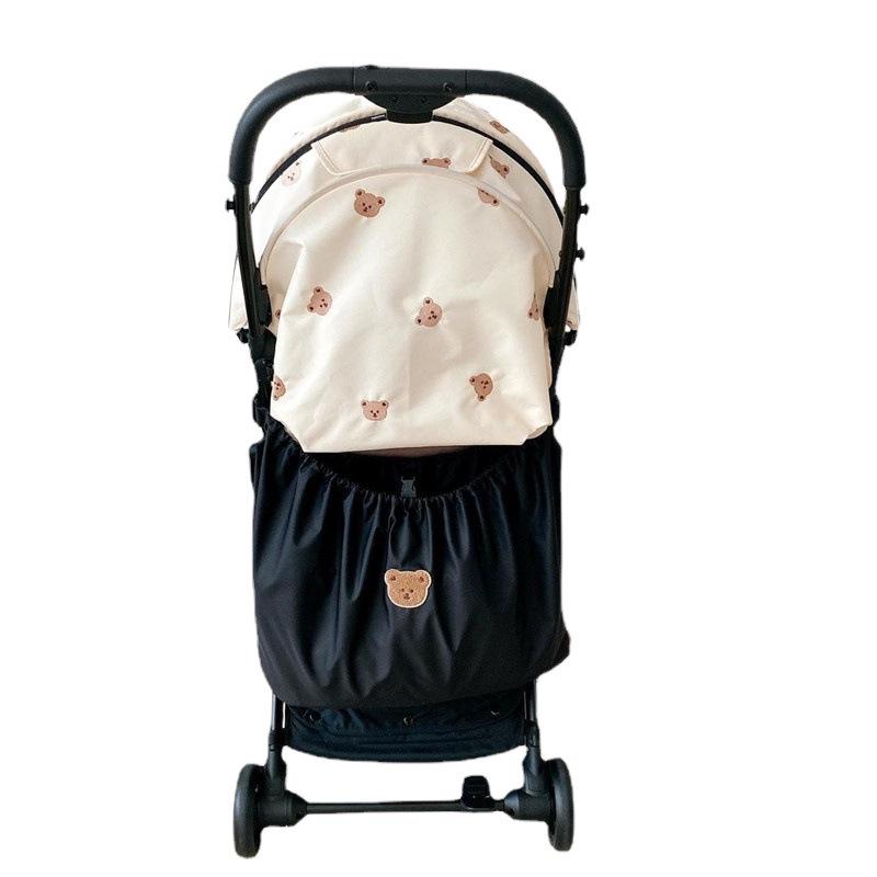Ins Baby Stroller Detachable Storage Bag - Waterproof Accessory for Bottles, Diapers, and More