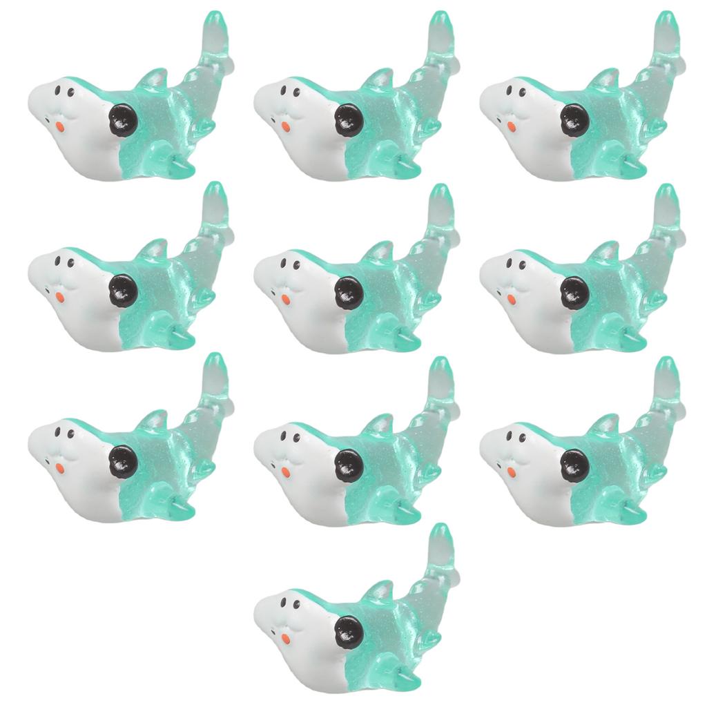 Pack of 10 Ocean Themed Resins Animal Figures for Aquariums Decorations and Children Room Decoration Miniature Whale Sea Hares