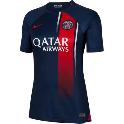 Nike Camisola de Futebol Dri-FIT com Estampa de Letras e Gola Careca Tops Femininos Azul DX2735-411