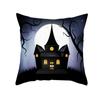 Halloween Pillow Case Cartoon Pumpkin Head Castle Peach Velvet Cushion Home Furnishings