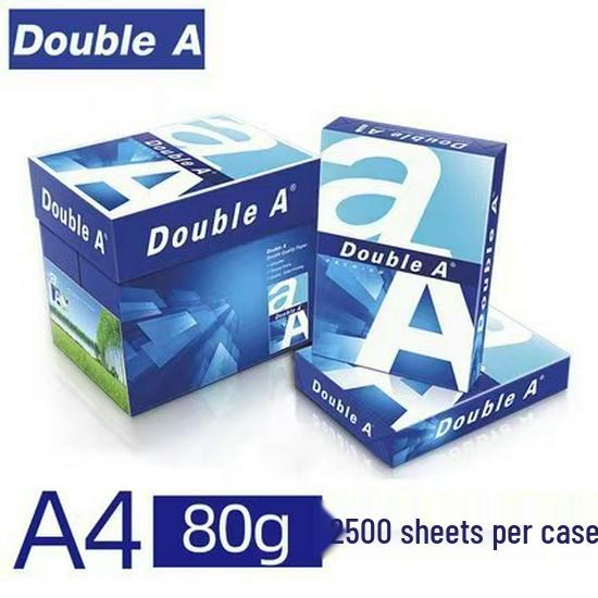 DoubleA A4 2500-Sheet Copy Paper Box – Smooth, Thick, Double-Sided for Office, Home & Drawing.