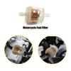 uxcell Motorcycle Fuel Filter Inline Gas Fuel Filter Hose Diameter 7mm Gold Tone Clear Pack of 4