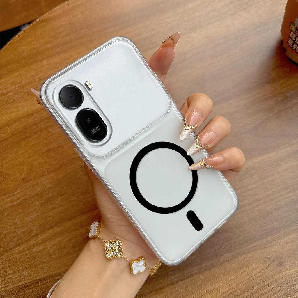 Case for Xiaomi Redmi A7 Pro,POCO C81 Pro Anti-Fingerprint Matte Cover Big Camera Window Clear Edge Casing