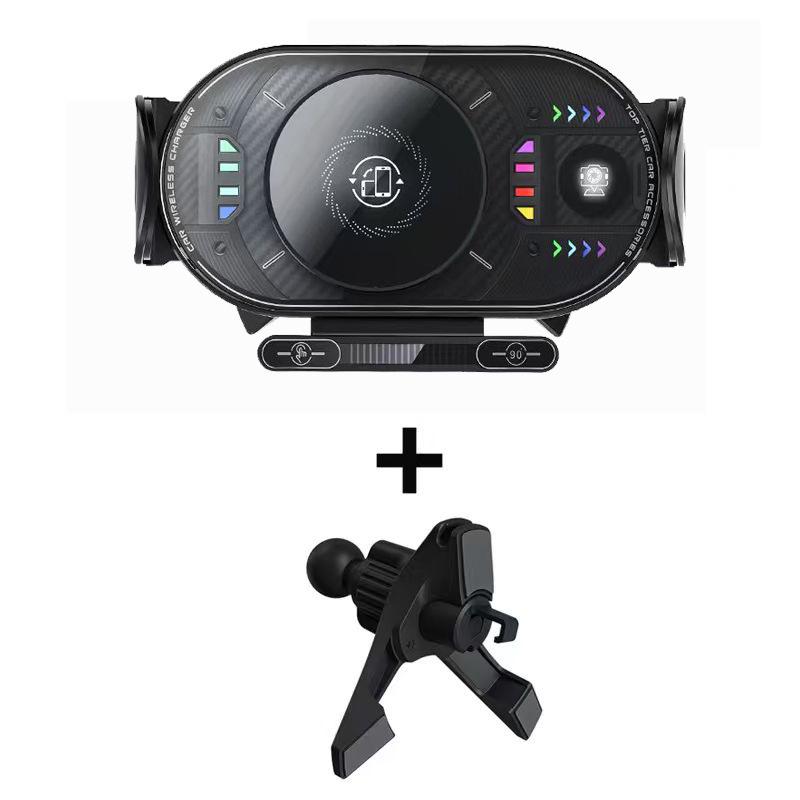 Foldable 360° Screen Stand & Wireless Car Charger for Samsung/Huawei