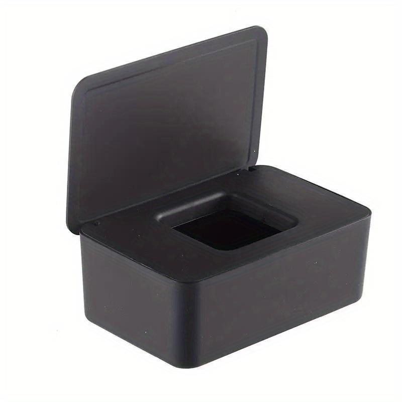 1pc Plastic Rectangular Wet Tissue Storage Box with Lid, Versatile Dry & Wet Tissue Dispenser for Home and Office