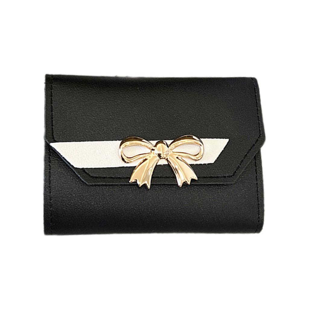 Mehrschlitz-Geldbörse für Damen Mädchen Ausweishülle Clutch Bag Dreifach Kreditkartenhalter Münzfach Kleingeldbörse Tragbar